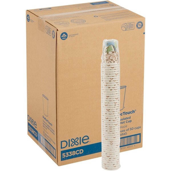 Dixie Cup, Paper, Hot, 8Oz, 50Ct 20PK DXE5338CDCT
